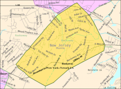 Census Bureau map of Rockaway, New Jersey