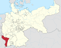 Location of Alsace–Lorraine