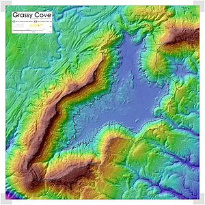 Grassy Cove Sinkhole elevation map
