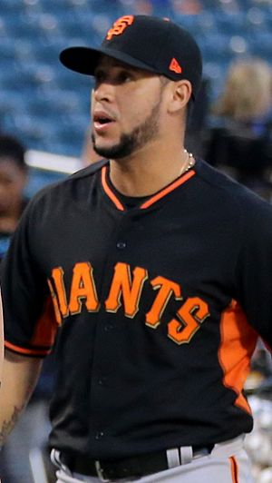 Gregor Blanco before the 2016 NL Wild Card Game (cropped).jpg