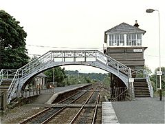 Haltwhistle railway station in 1988