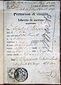 Italian passport 1872