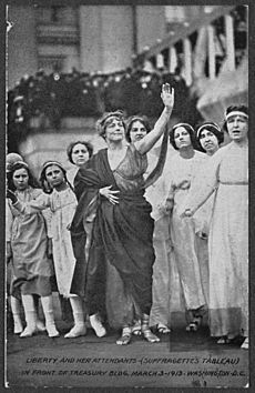 Liberty and her Attendants - (Suffragette's Tableau) 276006v