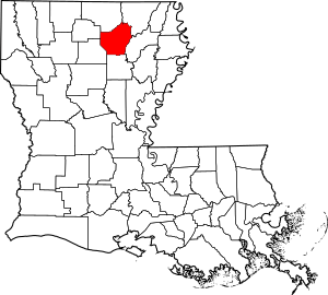 Map of Louisiana highlighting Ouachita Parish
