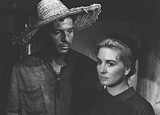 Marga López and Francisco Rabal publicity for El hombre de la isla (1960)