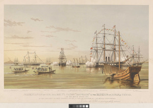 Presentation of Her Majesty's Yacht Emperor to the Emperor of Japan at Yeddo, on the 26th of August 1858 - RMG PY8738f