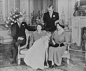 Prince Charles Christening Family Portrait