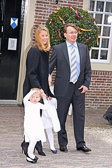 Prince Friso with his wife Mabel and daughters in 2010