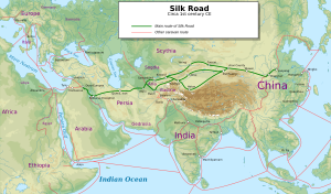 Silk Road in the I century AD - en