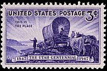 Utah territory 1947 U.S. stamp.1