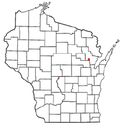 Location of Gillett (town), Wisconsin