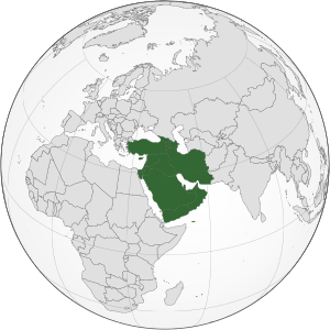 Western Asia (orthographic projection)