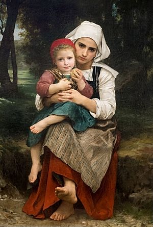 William-Adolphe Bouguereau (1825-1905) - Breton Brother and Sister (1871)