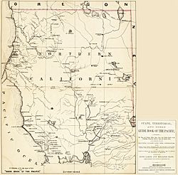 1866 Northern California Map