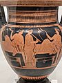 Attic red-figure column-krater attributed to the Hephaistos Painter, dating c. 450 – c. 425 BCE, depicting a sympotic scene, Eskenazi Museum of Art