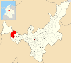 Location of the municipality and town of Otanche in the Boyacá Department of Colombia.