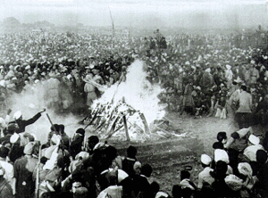 Cremation at Rajghat