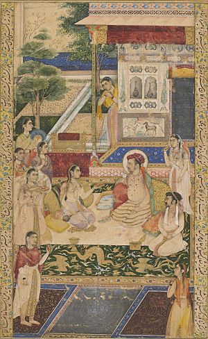 Jahangir and Prince Khurram Entertained by Nur Jahan