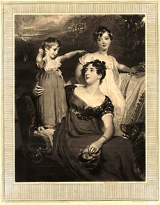 Lady Acland (Arthur Henry Dyke Acland; Lydia Elizabeth (Hoare), Lady Acland; Sir Thomas Dyke Acland, 11th Bt) by Samuel Cousins