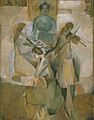 Marcel Duchamp, 1911, La sonate (Sonata), oil on canvas, 145.1 x 113.3 cm, Philadelphia Museum of Art