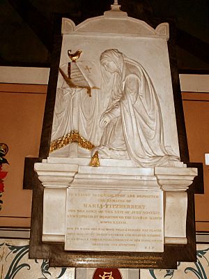 Maria Fitzherbert memorial in St John the Baptist's Church, Brighton