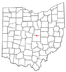 Location of Utica, Ohio