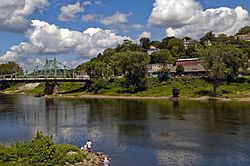 View of Phillipsburg, New Jersey and "Free Bridge" taken from a park across the Delaware River on Route 611 in Easton, PA.