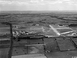 RAF Hawarden aerial photograph WWII IWM HU 93051