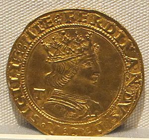 Regno di napoli, ferdinando I, oro, 1458-1494, 01