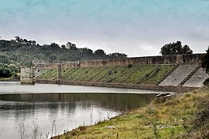 Roman Cornalvo dam, Extremadura, Spain. Pic 01