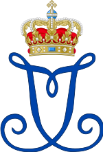 Royal Monogram of Queen Ingrid of Denmark.svg