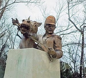 Francis Marion statue at Venters Landing Johnsonville, South Carolina