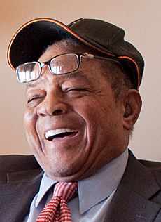 Willie Mays in Air Force One 2009-07-14 (cropped)