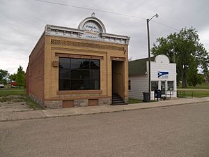 Bank and post office in Fingal, North Dakota