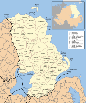 County Antrim Civil Parish Map