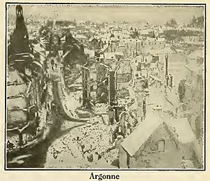 Destruction at Argonne after WW1