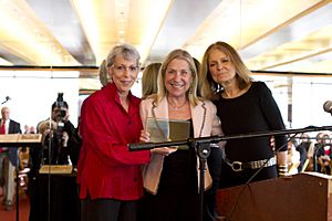 Letty Pogrebin receives award at Jewish Women's Archive Annual Luncheon, 2012