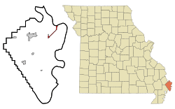 Location of Wyatt, Missouri