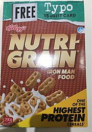 Nutri-Grain cereal box
