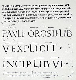 Paulo Orosio - Lámina siglo VI