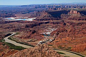 Potash mine Moab NASA