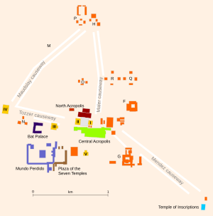 Tikal map vector