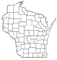 Location of Hudson (town), Wisconsin