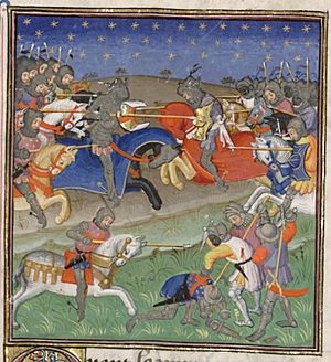 15th century depiction of Battle of Teba 1330