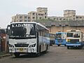 A Kadamba Transport Corporation luxury bus, X 216 parked in the Kadamba workshop at Margao.jpg