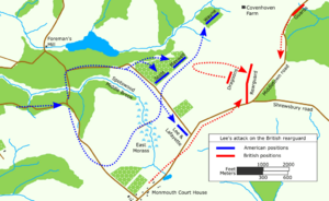 Battle of Monmouth - American vanguard attack