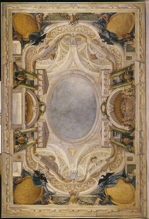 Boceto para un techo del Buen Retiro por Agostino Mitelli