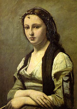 Camille Corot - Woman with a Pearl