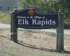 Elk Rapids Michigan Welcome Sign