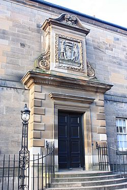 Entrance to Archer's Hall, Edinburgh, by A F Balfour Paul